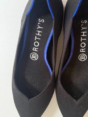 Rothy's Black Flats Eco Friendly Machine Washable Classic